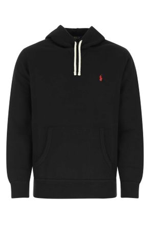 Polo Ralph Lauren Black Cotton Blend Sweatshirt