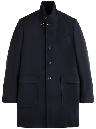 Fay Lobster-Clasp Single-Breasted Coat