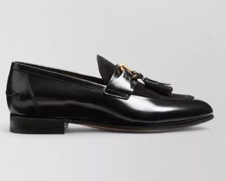Valentino Garavani vaniteux leather loafers tassel round toe