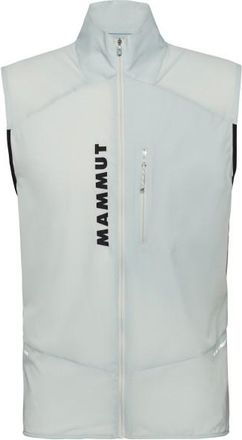 Mammut Aenergy Trailrunning Windbreaker Hybrid Vest Softshellgilet f&uuml;r Herren | grau