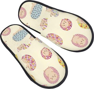 Generic Cactus Hedgehog Women Men Slippers Lightweight Shoes Non-Slip House Shoes For Bedroom Outdoor Winter L