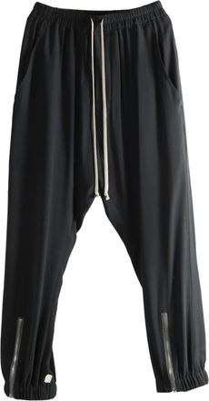 Rick Owens Tecuatl trainingsbroek met trekkoord - Zwart