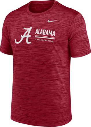 Nike Alabama Sideline Velocity Nike Mens Dri-FIT College T-Shirt in Red | 02ER69WABN-PCW