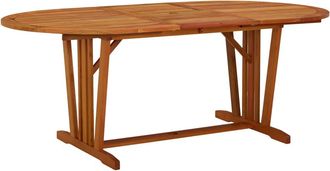 vidaXL Mesa De Jard&iacute;n Madera Maciza De Eucalipto 200x100x75 Cm Vidaxl