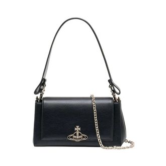 Vivienne Westwood Shoulder Bags, female, Black, Size: ONE SIZE Hazel Medium Handbag