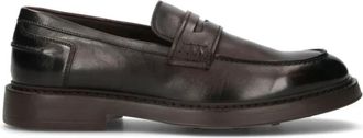 Doucal's Penny Loafer - Heren - Loafers - Bruin - 44 EU - Leer - Schoenen