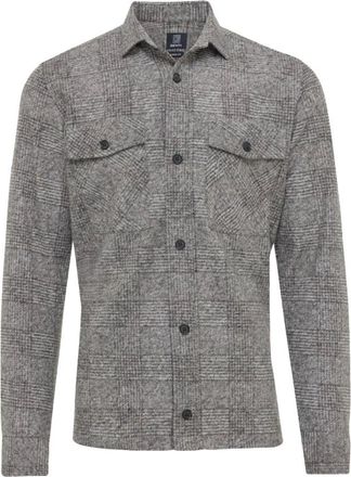 Genti Lange mouw overhemd - Heren - Casual Overhemden - Grijs - M - Overhemden
