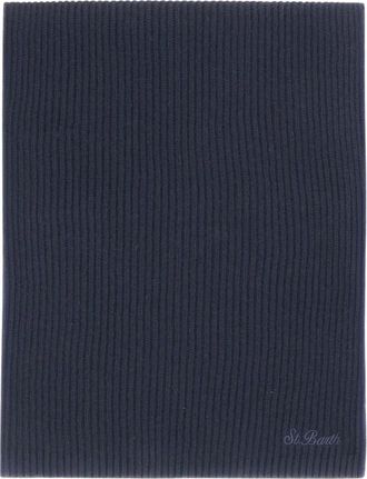 MC2 Saint Barth Lina Wol Sjaal - Heren - Accessoires - Blauw - Maat: ONE Size Wol