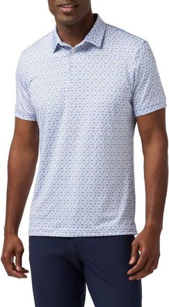 Mizzen+Main Versa Trim Fit Performance Golf Polo in Cloud Blue As It Lies at Nordstrom, Size X-Large