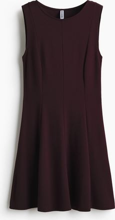 H&M Ausgestelltes Kleid aus Ponte-di-Roma - Purple