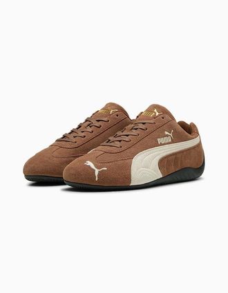Puma Womens Puma Speedcat OG Leather Coffee/Ivory Trainers - Brown - Size: 4
