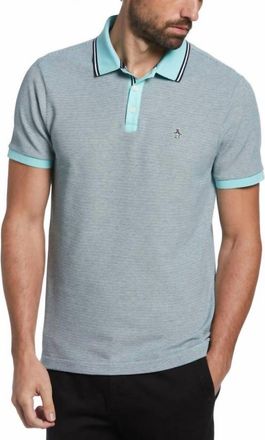 Original Penguin Birdseye Polo Shirt In Aruba Blue