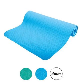 Schildkrot Fitness Tapete De Yoga - Fitness - Schildkr&ouml;t - 183 X 61 Cm - 4 Mm - Bolsa Incluida - Azul Claro