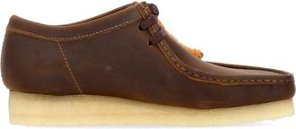 Clarks Beeswax Wallabee Lifestyle Schoenen - Heren - Veterschoenen - Bruin - 40 EU - Su&egrave;de - Schoenen
