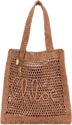 Chlo&eacute; Tassen, Dames, Bruin, ONE Size, Leer, Summer Banana Tote Bag