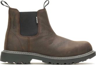 Wolverine Mens Floorhand Work Romeo Boot In Dark Brown