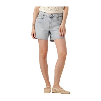 MY ESSENTIAL WARDROBE Dames, Korte broeken, Blauw, Maat: W28