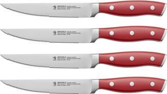 J.A. Henckels International International Forged Accent 4-Piece Steak Knife Set - Red at Nordstrom Rack