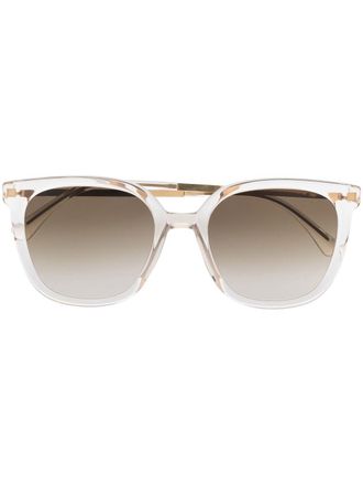 Mykita Zonnebril met doorzichtig vierkant montuur - Wit