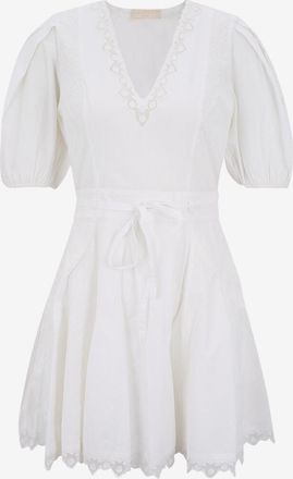 Ulla Johnson Kurzes Kleid aus Popeline mit Spitze Camila