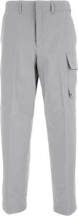 Fendi Gabardine Cargo Trousers With Large Patch Pocket