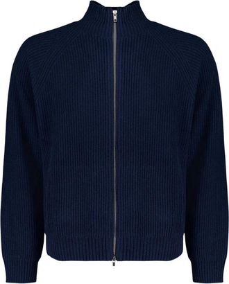 Autore Grant Cardigan - Heren - Vesten - Blauw - L - Wol - Truien & Vesten