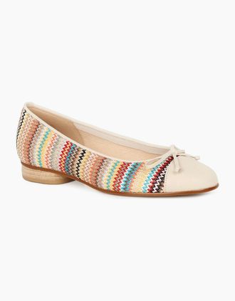 Gabor Womens Dulford Womens Ballet Pumps - Multi Colour Raff - Size: 5.5