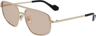 Lanvin LNV128S 770 Mens Sunglasses Gold Size 58