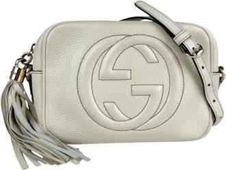 Gucci Pre-owned Cross Body Bags, female, Beige, Size: ONE SIZE Pre-owned Leather gucci-bags