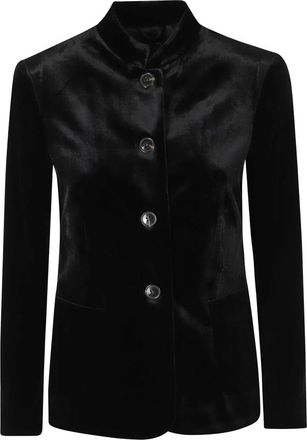 Kiltie Blazer - Dames - Blazers - Zwart - XS - Leer - Jassen