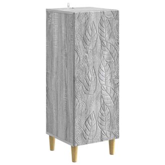 vidaXL Aparador Sonoma Gris 33 X 34,5 X 90 Cm Madera De Ingenier&iacute;a Vidaxl