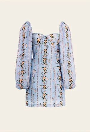 Agua Bendita Lorena Navegante Mini Dress in Blue at Nordstrom, Size X-Small