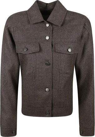 Max Mara Mxsrapace Jacket - Jackets - Mujer - Marr&oacute;n - XS