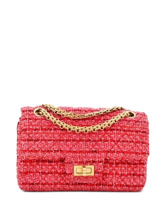 Chanel Reissue 2.55 Flap Bag Quilted Tweed Mini crossbody bag - Rosa