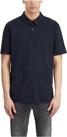 James Perse Cotton Polo Shirt - Heren - Polos - Blauw - XL - Katoen - Tops