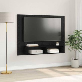 vidaXL Vidaxl - Mobile tv da Parete Rovere nero 120 x 23.5 x 90 cm