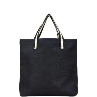 Gucci Pre-owned Tote Bags, male, Black, Size: ONE SIZE Pre-owned G logo Canvas Tote bag