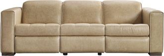 Bernhardt Nest Leather Power Motion Sofa