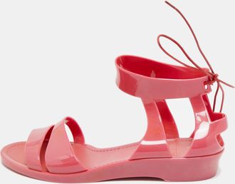 See By Chlo&eacute; See by Chloe Size 36 Pink Jelly Flat Sandals