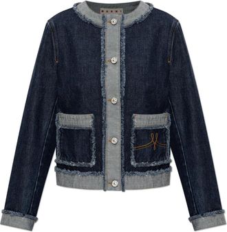 Marni Denim Inside-Out Jacket - Dames - Spijkerjassen - Blauw - XS - Denim - Jassen