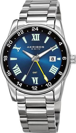 Akribos XXIV Quartz Blue Dial Mens Watch AK1055SSBU