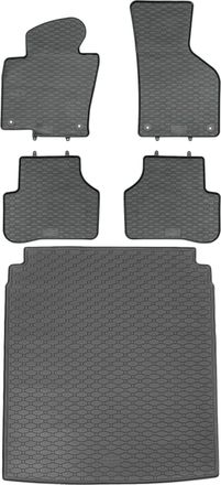 OEM Juego De Alfombrillas De Goma Para Coche Y Maletero Para Volkswagen Passat B7 Sed&aacute;n (09.2010-11.2014)