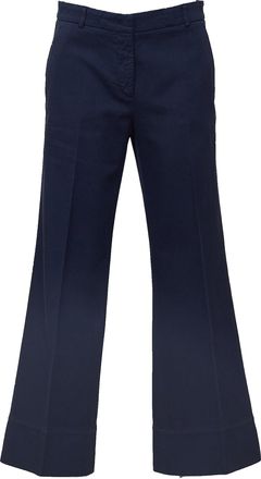Ql2 Quelledue Wide Leg Tailored Pant with Flared Hem and Versatile Pockets
