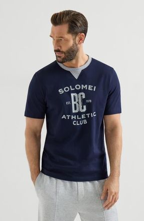 Brunello Cucinelli T-shirt with print in Cobalt at Nordstrom, Size Xxx-Large Eu
