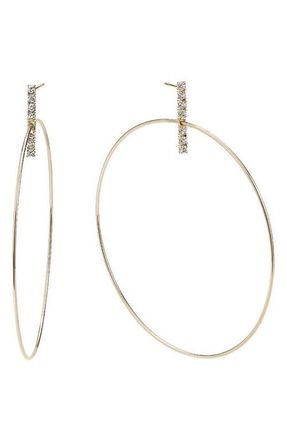 Lana Jewelry Diamond Bar & Hoop Stud Earrings in Yellow at Nordstrom