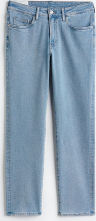 H&M Straight Regular Jeans - Hellblau