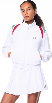 Sergio Tacchini Womens Eredita Track Jacket in Brilliant White at Nordstrom, Size Xx-Large