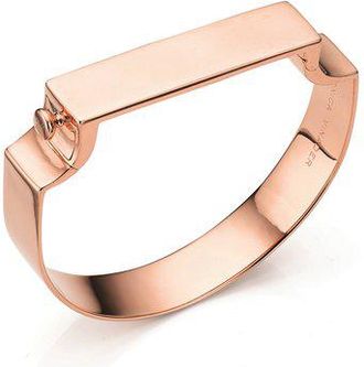 Monica Vinader Rose Gold Signature Chunky Bangle