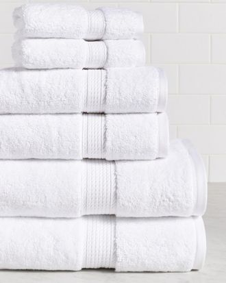 Superior Highly Absorbent 6Pc Ultra Plush Solid Egyptian Cotton Towel Set