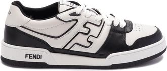 Fendi Match sneakers - men - Spandex/Elastane/Calf Leather/Polyester/Polyamide/Rubber - 9.5 - White